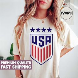 USA Women's Soccer Logo Shirt, World Cup Usa Shirt, American Shirt, USA National Soccer Team, 4th Of July Flag,Champions