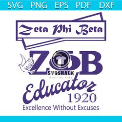Zeta phi beta educator 1920, Zeta svg, 1920 zeta phi beta