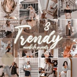 Trendy Lightroom Mobile Presets | Instagram Filters | Moody presets | Bright presets | Brown presets | Portrait presets