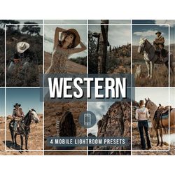 4 WESTERN presets | Western filters | Desert presets | Rustic presets | Best mobile presets