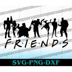 Villans SVG, badguys svg, batguy svg, enemies svg, friends svg, halloween SVG, horror svg, digital download
