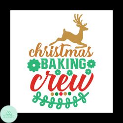 Christmas Baking Crew Mistletoe Svg, Christmas Svg, Baking Crew Svg
