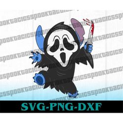 Stitch SVG, ghostface svg, scream SVG, stitch doll svg, halloween SVG, spooky png, horror svg, digital download
