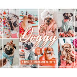 6 DOGGY MOBILE lightroom presets | Colorful dog filter | Dog blogger