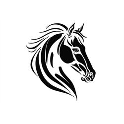 HORSE HEAD SVG, Horse Head Svg Cut Files For Cricut, Horse Clipart, Animal Svg