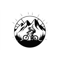 MOUNTAIN BIKE SVG, Mountain Bike Clipart, Mountain Bike Svg Cut Files For Cricut, Mtb Svg