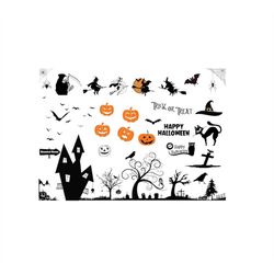 HALLOWEEN SVG, Halloween WITCH Svg, Trick or Treat Svg, Happy Halloween Svg, Haunted House Svg, Halloween Pumpkin, Grave