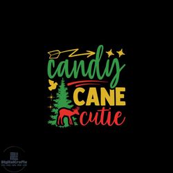 Candy Cane Cutie Svg, Christmas Svg, Candy Cane Svg, Pine Tree Svg
