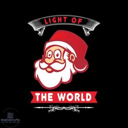 Light Of The World Svg, Christmas Svg, Christmas Light Svg, Santa Face Svg