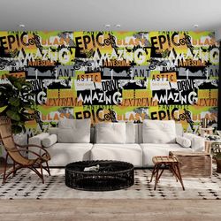 Custom Vinyl Wallpaper Colors Motorcyclist Mural Wallpapers for Bedroom