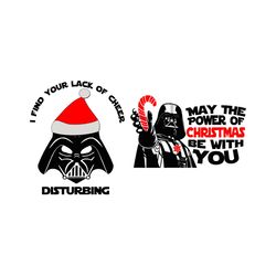Darth Vader Christmas Svg, May The Power Of Christmas Be With You Cut File, Funny Christmas, Vader Christmas, Star Wars