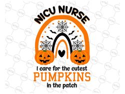 NICU Nurse Halloween Svg, Rainbow Cutest Pumpkins Svg, I Care For The Cutest Pumpkins In The Patch Shirt, Boo Boo Crew S