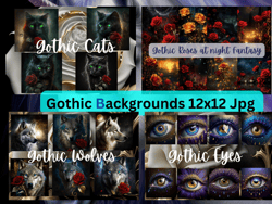 Gothic Backgrounds,Gothic Cats,Roses,Wolves,Eyes,Princess,Trees,Flowers,Stained Glass,Hearts,Jpg