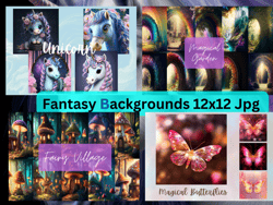 Big Bundles of Fantasy Backgrounds,Jpg Format size 12x12 inches