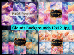 Big Bundles of Clouds Backgrounds,magical clouds spider,clouds tornado,Fantasy clouds, clouds peonies,Jpg Format