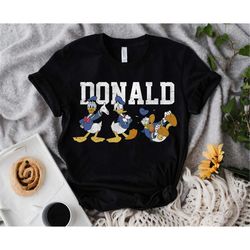 Disney Mickey And Friends Donald Duck Pose Lineup T-Shirt,Magic Kingdom Shirt, Disneyland Family Vacation Shirt Unisex A