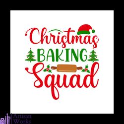 christmas baking squad and christmas hat svg, christmas svg