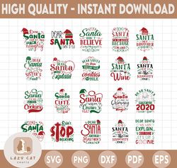 Christmas SVG Bundle, Winter svg, Santa SVG, Holiday, Merry Christmas, Christmas Bundle, Funny Christmas png, Cut File