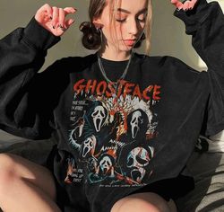 Ghostface Sweatshirt, Scream Movie Shirt, Let's Watch Scary Movie, Halloween Sweatshirt, Vintage Hor