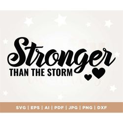 Motivational Svg, Be Strong Svg, Be Kind Svg, Inspiring Svg, Positive Quote Svg, Self-Love Svg, Stronger Than the Storm,