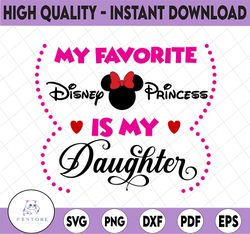 My fav disney villain is my Daughter SVG, PNG, DXF, disney svg, disney digital disney vacation svg, Disney svg, Funny