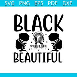 Black is beautiful Svg, Melanin Svg, Afro Girl Svg, Black Girl svg, Beautiful Svg