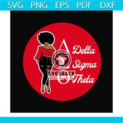 Delta sigma theta sorority SVG, black girl, Delta sigma theta, sigma theta gifts