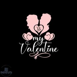 My Valentine Svg, Valentine Svg, Pink Heart Svg, Arrow Svg, Valentine Gift, Valentine Day Svg, Love Svg, svg files, svg