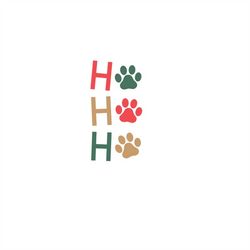 hohoho Pows Paw Print Paw Dog Cat Christmas Christmas - SVG Download File - Plotter File - Crafting - Plotter - Plotter