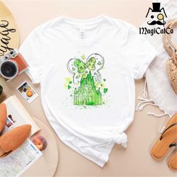 Minnie Mouse St. Patrick's Day Castle water color Shirt, disneyworld shirt, disneyland shirt, disney matching shirt