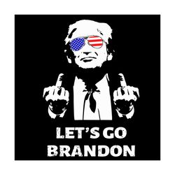 Let's Go Brandon Trump Middle Finger Tank Top Svg, Trending Svg, Trump Svg
