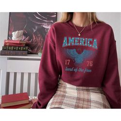 USA Sweatshirt, Summer BBQ Hoodie, Red White and Blue, America Tee, Comfort Colors Women's 4th of July, Fourth of July S
