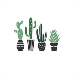 Cactus Cactus in Vase Pot - SVG Download File - Plotter File - Crafting - Plotter Cricut