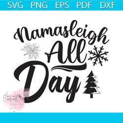 Mamasleigh All Day Svg, Christmas Svg, Xmas Svg, Happy Holiday Svg, Snowflakes Svg