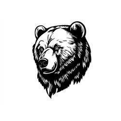BEAR HEAD SVG, Bear Head Svg Cut Files For Cricut, Bear Clipart, Bear Face Svg