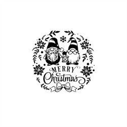 Merry Christmas Santa Claus Flower Gnom - SVG Download File - Plotter File - Crafting - Plotter Cricut
