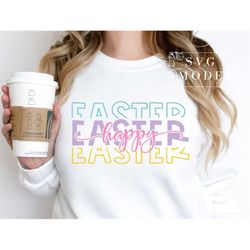 Happy Easter SVG PNG PDF, Easter Vibes Svg, Bunny Svg, Kids Easter Svg, Easter Shirt Svg, Easter Svg, Easter Squad Svg,