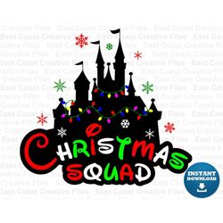 Christmas Squad SVG, Christmas Castle SVG, Mickey's Very Merry Christmas  Party Svg, Svg, Dxf, Eps, Png Digital download