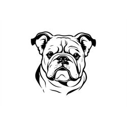 BULLDOG SVG, BULLDOG Clipart, Bulldog Svg Files For Cricut, Bulldog Silhouette Svg, Dog svg - SentinentWalker