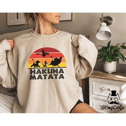 Hakuna Matata Animal kingdom sweatshirt,  matching shirts, Unisex Sweatshirt, crewneck sweatshirt, Disney sweatshirts, O
