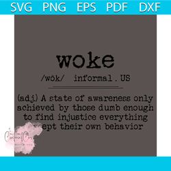 Mens and Women Woke Definition Svg, Trending Svg, Quotes Svg, Funny Saying Svg, Mens Svg, Women Svg