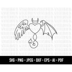 COD516- Angel svg/Art SVG/ art clipart/Self Love Svg/love SVG/Sketch/Hand-drawn clipart /angel svg/Cut Files Cricut/Silh