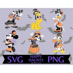 Old school Halloween pals SVG, easy cut file for Cricut, Layered by colour