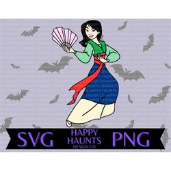 Mulan  SVG, easy cut file for Cricut, Layered by colour