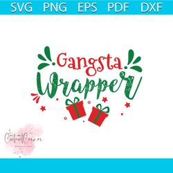 Gangsta Wrapper Svg, Christmas Svg, Xmas Svg, Xmas Presents Svg, Christmas Gift Svg