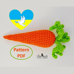 Toy Carrot Crochet amigurumi pattern