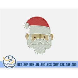 Kind Santa Embroidery File - Instant Download - Cute Holiday Design For Clothing Decoration - Funny Christmas Pattern Fo