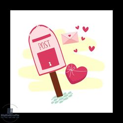 Cream Post Svg, Valentine Svg, Post Svg, Letter Svg,Post Svg, Heart Svg, Loves Svg