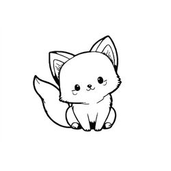 CUTE FOX SVG, Cute Fox Svg, Cute Fox Clipart, Cute Fox Svg Cut File For Cricut