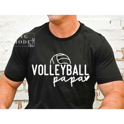 Volleyball Papa SVG PNG, Volleyball Papa Shirt Svg, Volleyball Dad Svg, Volleyball Game Day Svg, Sports Dad Svg, Love Vo